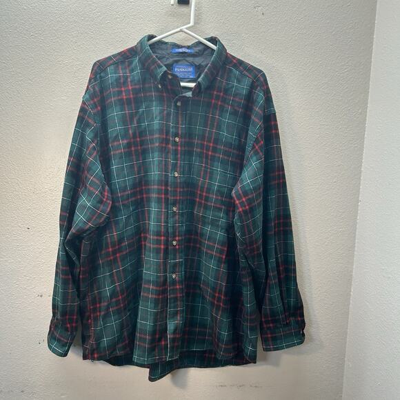 Vintage Pendleton Shirt Mens XXL Macdiarmid Tartan Wool Flannel Button Up 70s - Picture 1 of 5